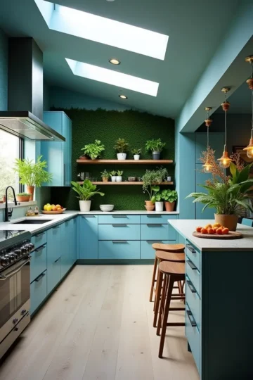 Cozy Powder Blue Kitchen Decor for a Soft & Stylish Look